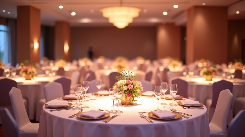 Corporate gala dinner setup